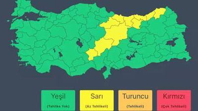 AFAD'dan iki bölge için uyarı