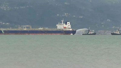 İzmit Körfezi'nde tanker gemisinde yangın