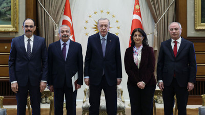 Erdoğan ve DEM Parti Heyeti'nin görüşmesi başladı