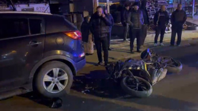 Çerkezköy’de feci kaza: İki motosiklet kafa kafaya çarpıştı: 3 yaralı