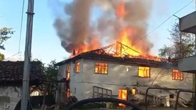 Zonguldak’ta yangın felaketi: Ev harabeye döndü