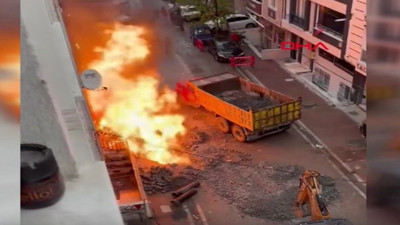 Avcılar’da doğalgaz bomba gibi patladı! Korku dolu anlar kamerada...