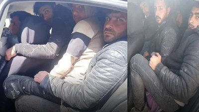 Araca 8 kaçak sığdıran şahıs tutuklandı