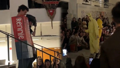 Rektörlük iptal etti öğrenciler durmadı: Üniversitede direniş balosu