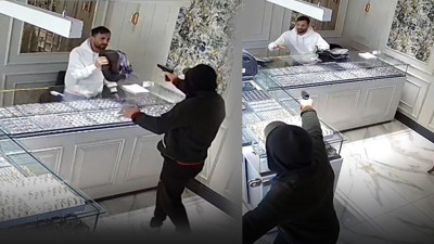 Selam verip içeri girdi: Kuyumcu soyguncusunu kalfanın tek lafı kaçırttı