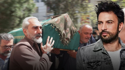 En zor görevi... Megastar Tarkan annesini son yolculuğuna uğurluyor