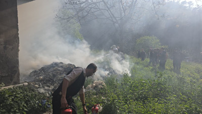 Karadeniz Ereğli'de yangın paniği