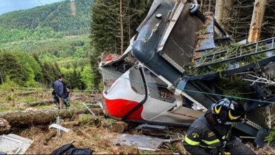 İtalya’da teleferik kazası: 4 ölü, 1 yaralı