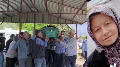 Eşi baltayla öldürmüştü: Son yolculuğuna uğurlandı