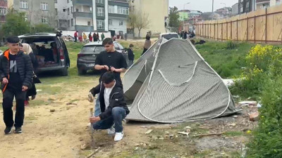 İstanbul Arnavutköy’de deprem paniği: Parklar doldu! Çadırlar kuruldu