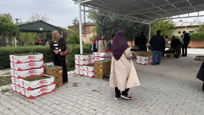 Kadın çiftçilere fide dağıtımı yapıldı