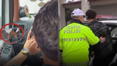 Minibüs şoföründen skandal hareket! Seyir halindeyken öyle bir şey yaptı ki...