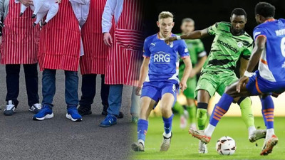 Dünyanın ilk vegan kulübüne ilginç protesto. Tribüne bakanlar gördüklerine inanamadılar