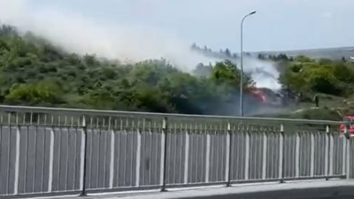 Orman yangını Arnavutköy’ü korkuttu! Sigara şüphesi...