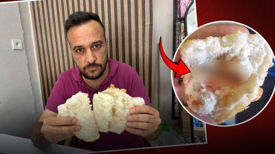 Zincirmarkette skandal! Ekmek yerken boğazından kanlar geldi...