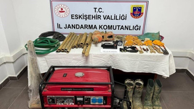 Eskişehir’de kaçak kazı yapanlar suçüstü yakalandı