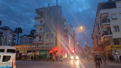 İşçilerinin kaldığı dairede yangın paniği
