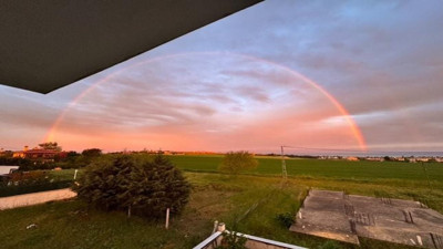İstanbul’da gökkuşağı ve günbatımı mest etti