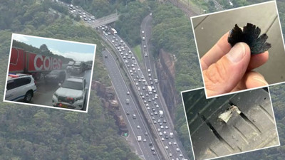 300 aracın lastiği aynı anda patladı! Avusturalya’da otoyolda uzun araç kuyrukları oluştu!