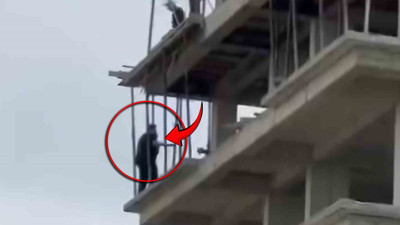 2 yaşındaki kızını kucağına alıp soluğu inşaatta aldı! Boşanma aşamasında adam ekipleri seferber etti