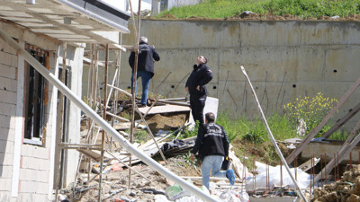 Samsun’da korkunç kaza! İşçi zemine çakıldı!