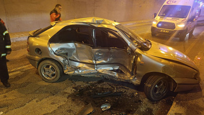 Tünelde sollama kazayla sonuçlandı! 2'si çocuk 5 yaralı