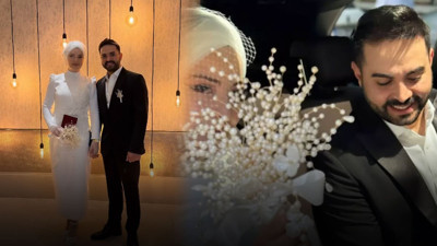 Ünlü sunucu Kadir Ezildi dünyaevine girdi! Gamze Türkmen’in gelinliğine beğeni yağdı