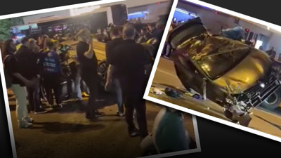 Beşiktaş’ta takla atan araçta can pazarı