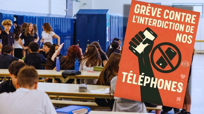 Öğrenciler cep telefonu yasağına karşı greve gidiyor