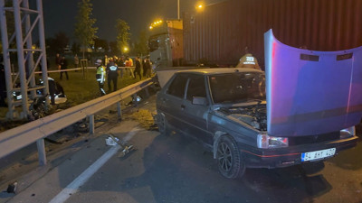 İstanbul'da feci kaza. Gece yarısı korku dolu anlar