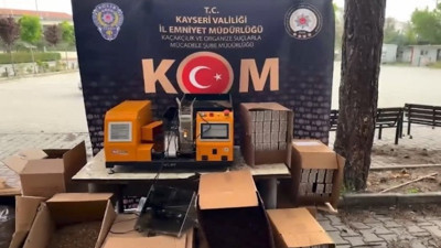 Kayseri’de kaçak tütün operasyonu: 50 bin makaronla yakalandılar!