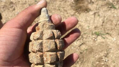 Ankara’da 104 yıllık patlamamış el bombası bulundu