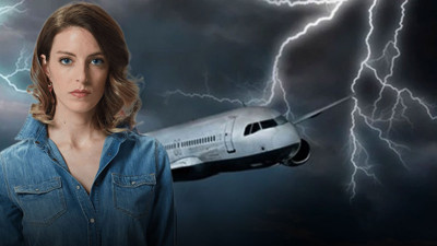 Bindiği uçağa yıldırım çarpmıştı! Ünlü oyuncu korku dolu anları anlattı