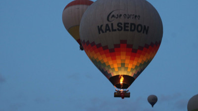 Kapadokya'da 19 Mayıs coşkusu! Sıcak hava balonları gökyüzüne süzüldü
