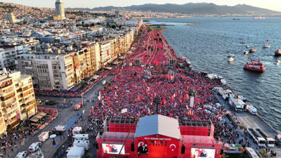 İzmirliler meydana sığmadı! 2 milyondan fazla kişi katıldı