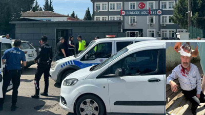 Adliye önünde akraba kavgası: Taş ve sopalar konuştu: 5 Yaralı