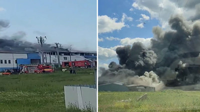 Gebze'de fabrika yangını! Faciadan dönüldü