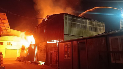 Denizli’de kundaklama görüntüleri şoke etti