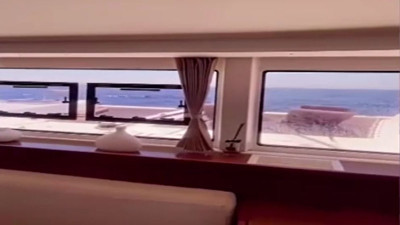 Türk denizciler depreme denizde yakalandı. Yürekler ağza geldi. Dalgalar tekneyi böyle dövdü