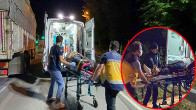 Kamyon ile iki otomobil birbirine girdi! D-100’de zincirleme kaza