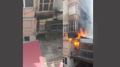 Mecidiyeköy’de yangın alarmı! Mutfak kül oldu