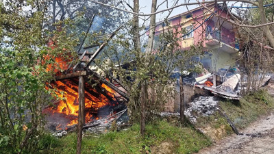 Ordu’da marangoz atölyesi alevler içinde kaldı! Makineler kül oldu