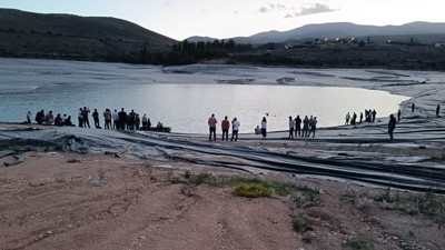 Gölete giren Furkan, kayboldu