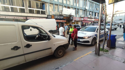 Keşan’da ters yönde giden ehliyetsiz sürücü polisle burun buruna geldi