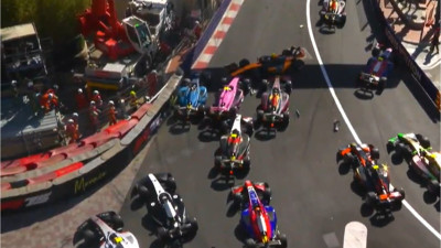 F2'de görülmemiş kaza!