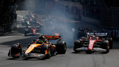 Monaco'da beklenen oldu: Norris önde, Ferrari podyumda