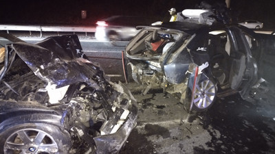 Beykoz'da 5 araç birbirine girdi