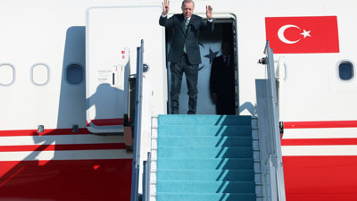Cumhurbaşkanı Erdoğan, Azerbaycan'a gitti