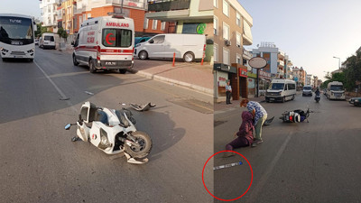 Bisikletli kadına çarpıp kaçtı! Ekipler harekete geçti