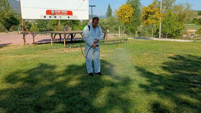 Bahar geldi, ilaçlama çalışmaları başladı